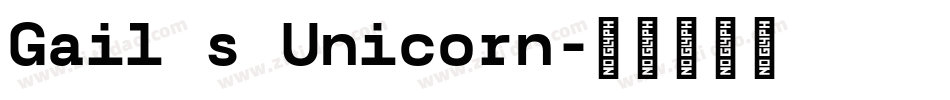 Gail s Unicorn字体转换